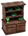 Sideboard in antiqued wood with small parts cm 8x5x11 h
