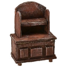 Aparador de madera envejecida de 5x3x7 cm h Mondo Presepi 2