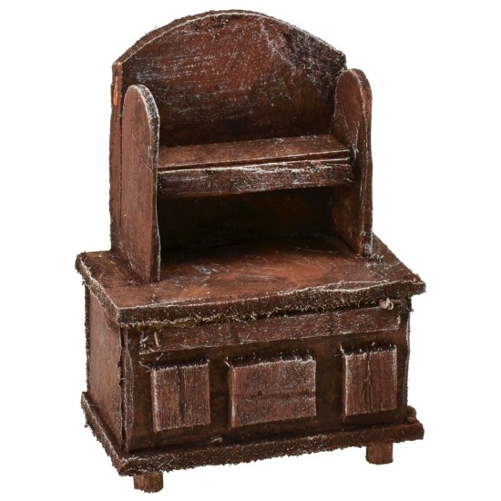 Aparador de madera envejecida de 5x3x7 cm h Mondo Presepi