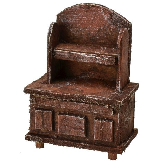 Aparador de madera envejecida de 5x3x7 cm h Mondo Presepi