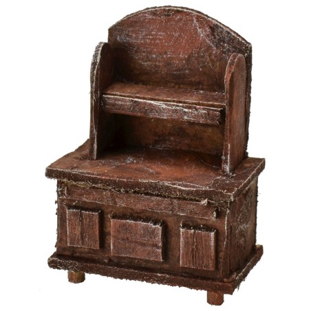 Aparador de madera envejecida de 5x3x7 cm h Mondo Presepi