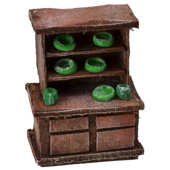 Aparador de madera envejecida con herrajes de 5x3x7 cm h Mondo