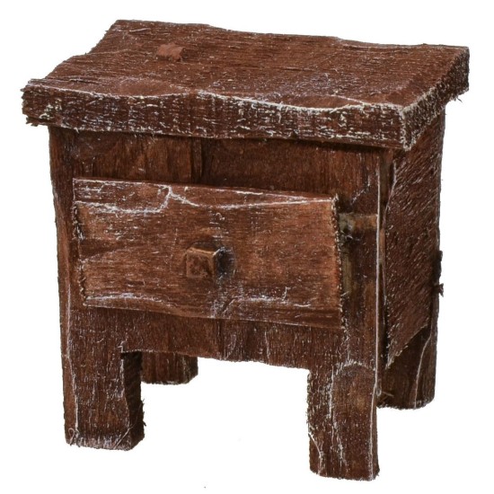 Comodino in legno antichizzato cm 4x3x4 h Mondo Presepi