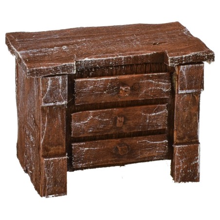 Comò in legno antichizzato cm 7x4,5x5 h