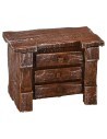 Cómoda de madera envejecida cm 7x4,5x5 h