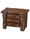 Cómoda de madera envejecida cm 7x4,5x5 h