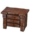 Cómoda de madera envejecida cm 7x4,5x5 h