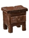 Mesita de noche de madera envejecida de cm 3,5x2,5x3,5 h