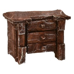 Chest of drawers in antiqued wood cm 4x2x3 h