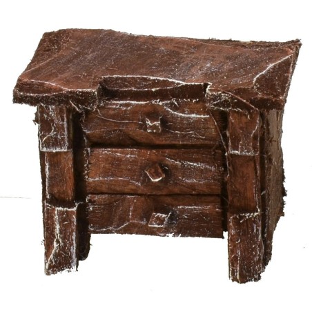 Cómoda de madera envejecida cm 4x2x3 h Mundo Pesebre