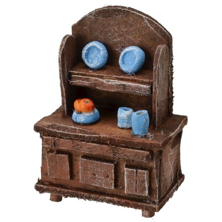 Aparador de madera envejecida con herrajes de 5x3x7 cm h Mondo