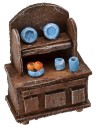 Sideboard in antiqued wood with small parts cm 5x3x7 h
