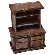 Credenza in legno antichizzato cm 5x3x7 h 2