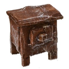 Comodino in legno antichizzato cm 2x1,5x2 h Mondo Presepi