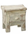 Comodino in legno sbiancato cm 4x3x4 h