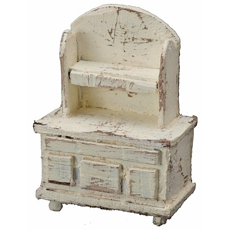 Credenza in legno sbiancato cm 5x3x7 h