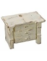 Comò in legno sbiancato cm 4x2x3 h Mondo Presepi