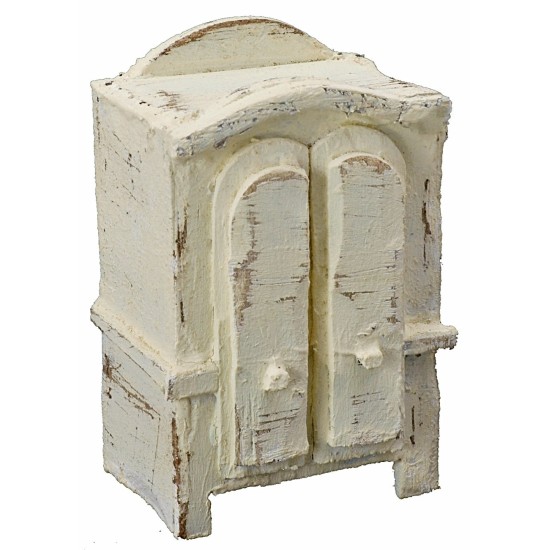 Armadio in legno sbiancato cm 4,5x3,5x7 h