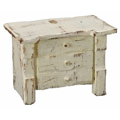 Comò in legno sbiancato 8x5x6 h 2