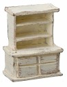 Credenza in legno sbiancato cm 5x3x7 h Mondo Presepi