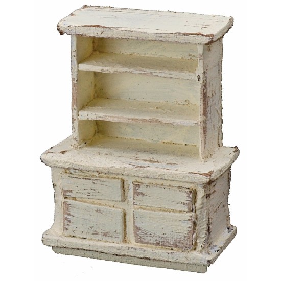 Credenza in legno sbiancato cm 5x3x7 h Mondo Presepi