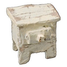 Comodino in legno sbiancato cm 2x1,5x2 h Mondo Presepi
