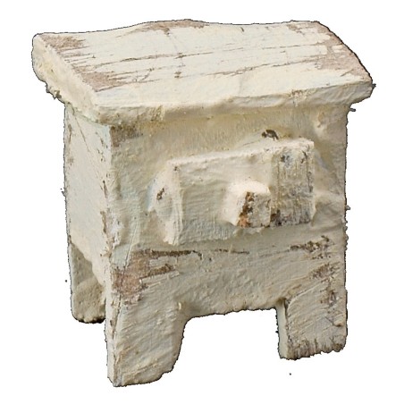 Comodino in legno sbiancato cm 2x1,5x2 h Mondo Presepi