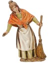 Donna con scopa 10 cm Landi Moranduzzo Mondo Presepi
