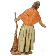 Donna con scopa 10 cm Landi Moranduzzo 2