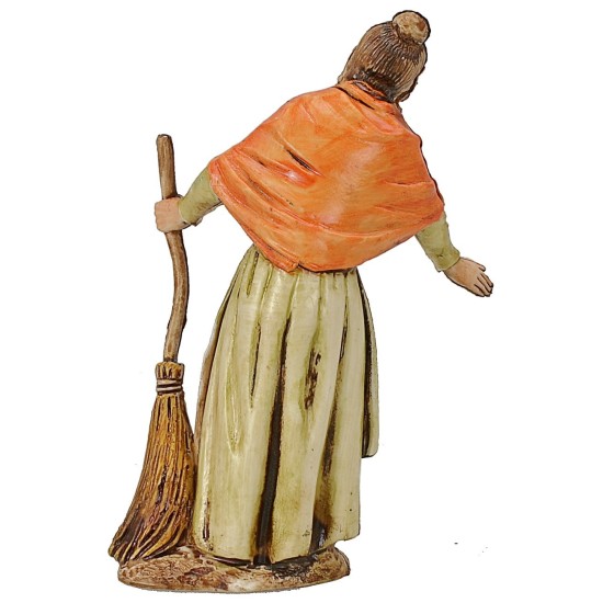 Mujer con escoba 10 cm Landi Moranduzzo Mundo Pesebres