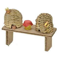 Mesa de apicultura con tarro de miel de 6,5x2,5x5 cm h Mundo 2