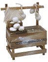 Banco con mozzarelle e burrate cm 10x6,5x11 h