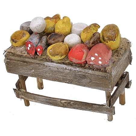 Banquete con embutidos y quesos cm 6x3x5,5 h Mundo Pesebre