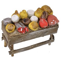 Banquete con embutidos y quesos cm 6x3x5,5 h Mundo Pesebre