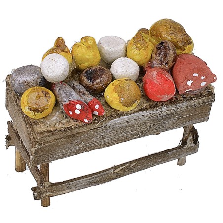 Banquete con embutidos y quesos cm 6x3x5,5 h Mundo Pesebre