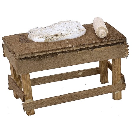 Banco impastatrice cm 7x3,5x5,5 h Mondo Presepi
