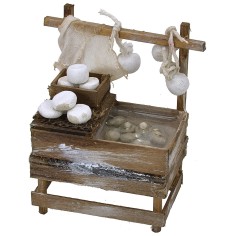 Banco con mozzarelle e burrate cm 10x6,5x11 h