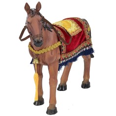 Caballo de resina con manto para estatuas de 30-40 cm 2