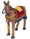 Caballo de resina con manto para estatuas de 30-40 cm