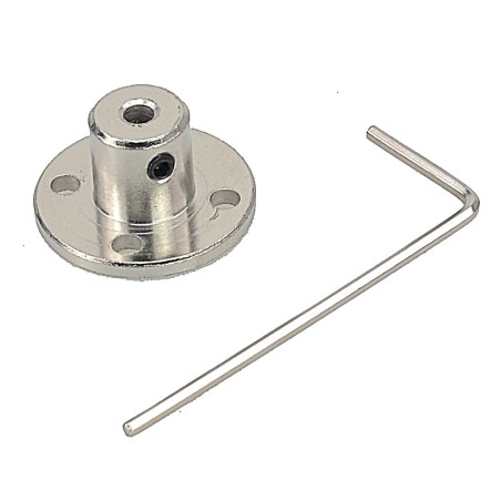 Puleggia ø 2,2 cm in alluminio per micro motoriduttori con foro