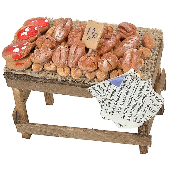 Bread and pizza stall cm 9x6x7 h.