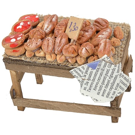 Bread and pizza stall cm 9x6x7 h.