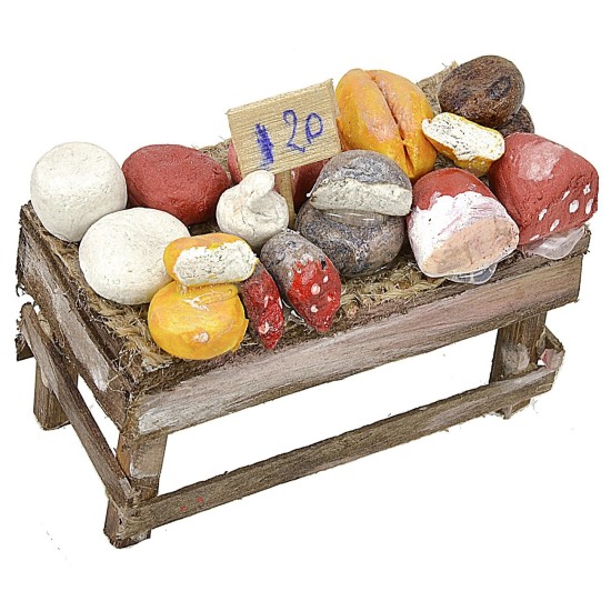 Tour with cold meats and cheeses, cm 6x3,5x4 h.