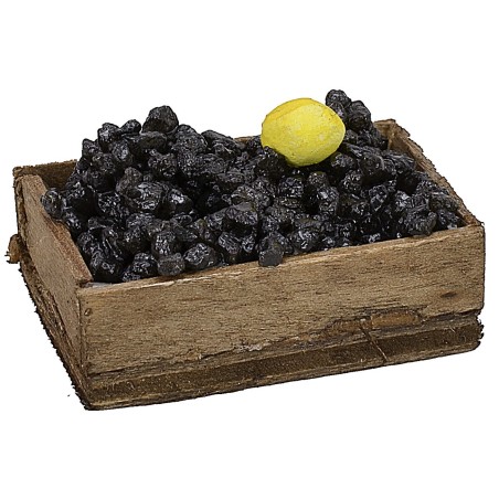 Cassetta con cozze cm 4,2x3,2x1,4 Mondo Presepi