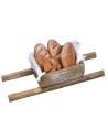 Maniella in legno con pane Mondo Presepi