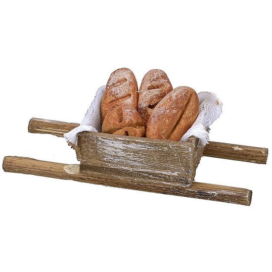 Maniella de madera con pan Mundo Belén