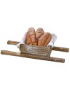 Wooden maniella with bread