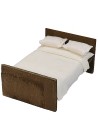 Wooden double bed cm 10,8x7x7 h