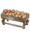 Banquete con pan y pizzas cm 8x4x5 h