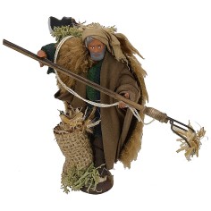 Granjero con horca 10 cm Mundo Pesebre